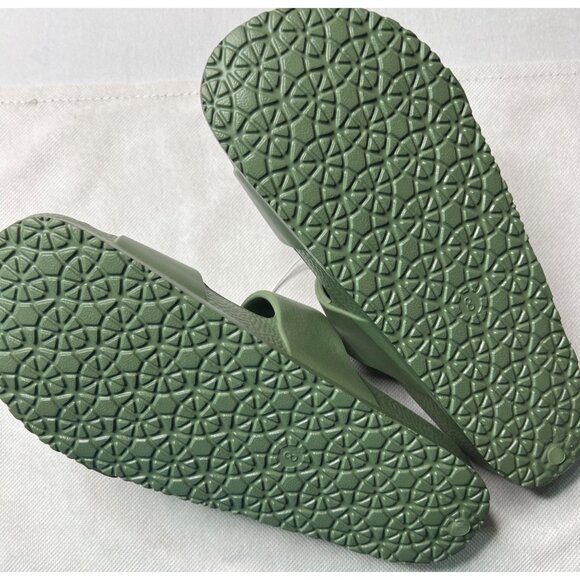 Shade & Shore Green Slide Sandals Size 8 Comfort Double Strap Adjustable Buckles - Picture 3 of 3